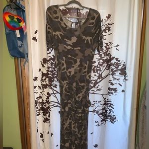 Zenana camo jumpsuit